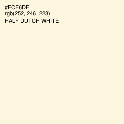 #FCF6DF - Half Dutch White Color Image